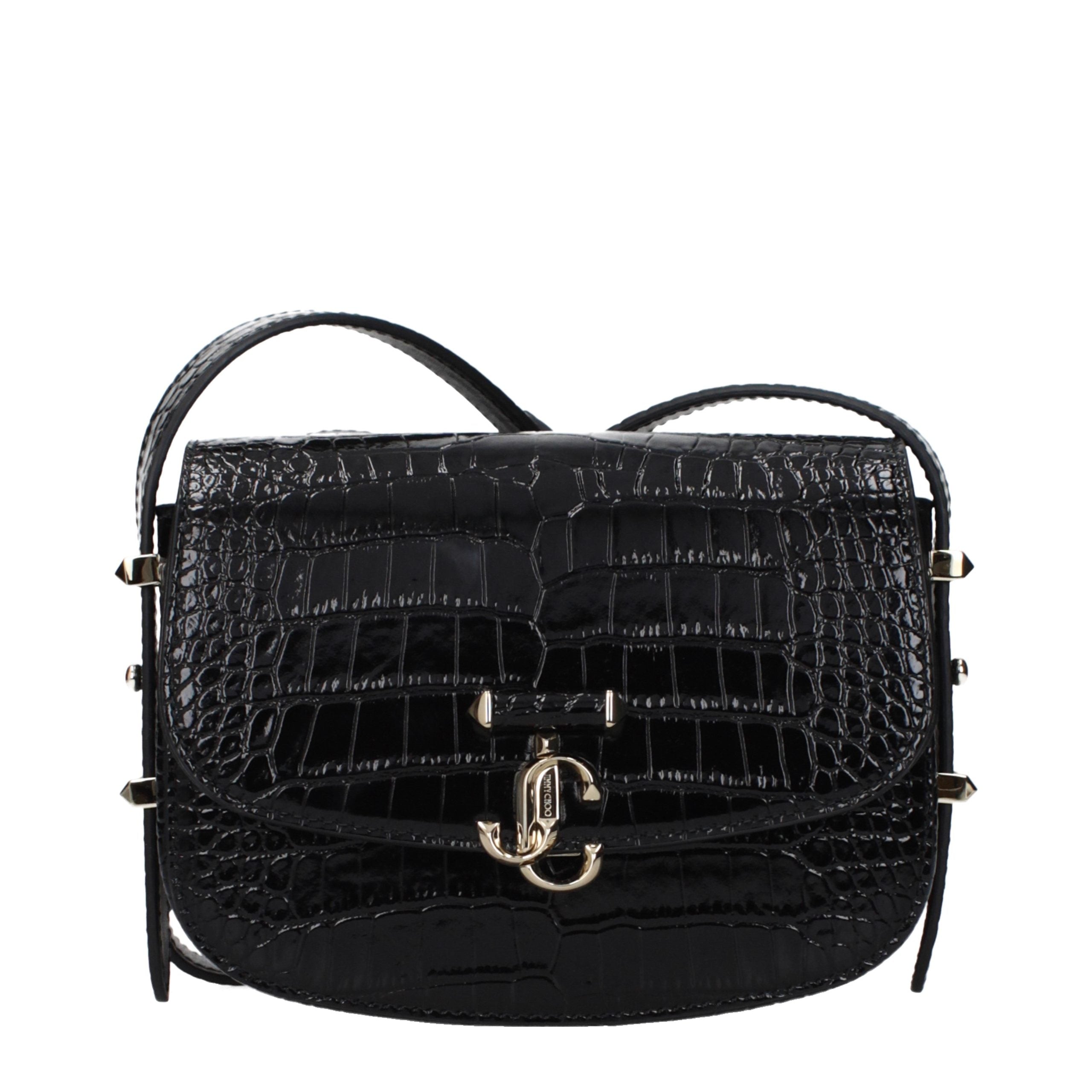 Jimmy Choo Black Leather Crossbody Bag