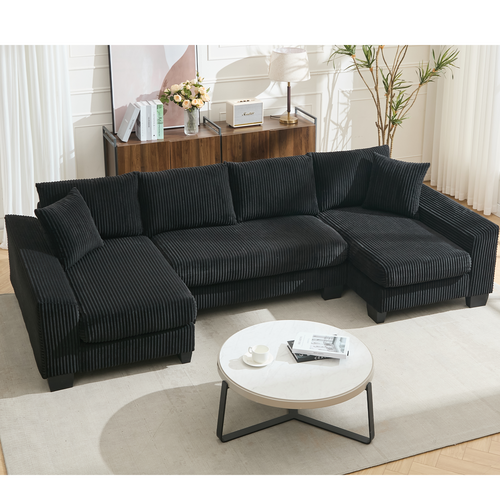 114' Sleeper Sofa,U Shaped Sofa , Pull Out Bed,Convertible Oversize 2