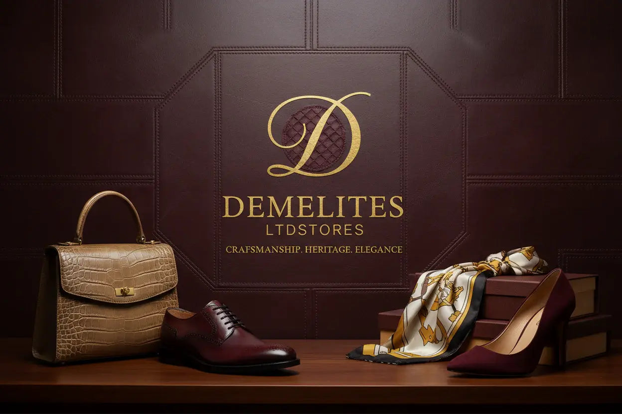 "Demelites luxury designer fashion banner"
